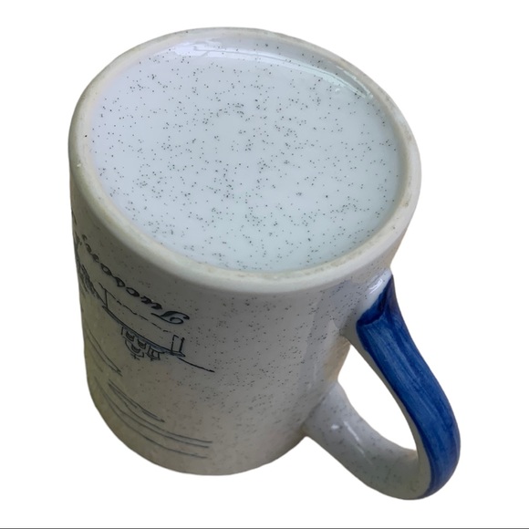 Tucson Arizona Etched Blue Gray Speckled Sketched Coffee Cup Tea Mug Collectible - Picture 8 of 9